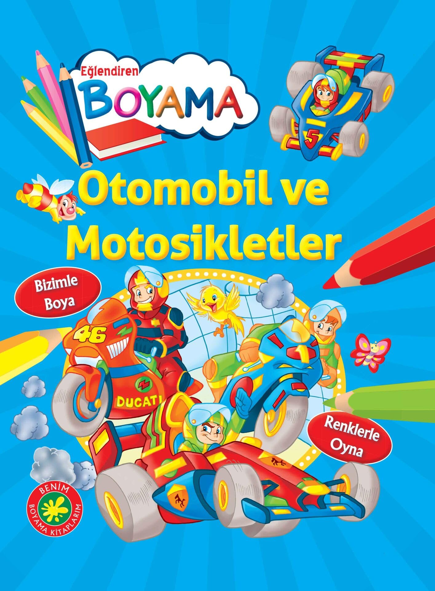Eglendiren Boyama - Otomobil ve Motosikletler Books