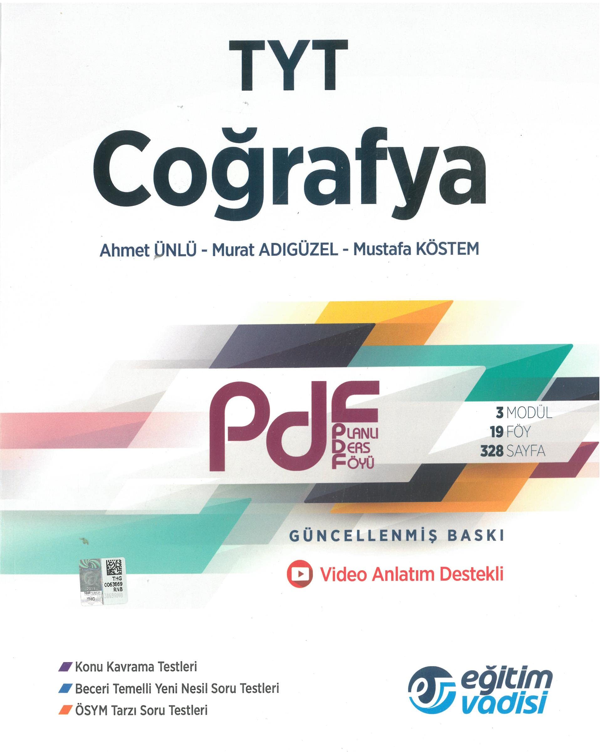 TYT Coğrafya Pdf Planlı Ders Föyü Video Anlatım Destekli Books