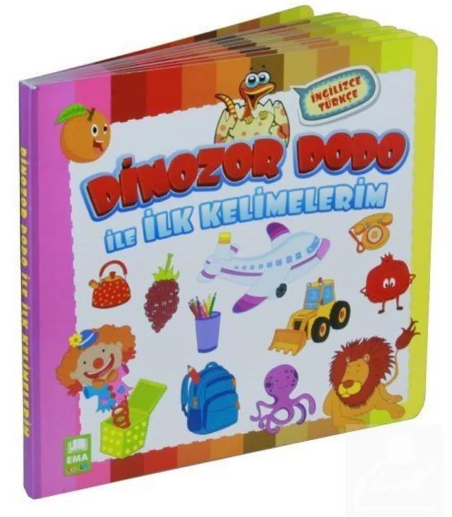 Dinozor Dodo ile İlk Kelimelerim (İngilizce - Türkçe) (Karton Kitap) book