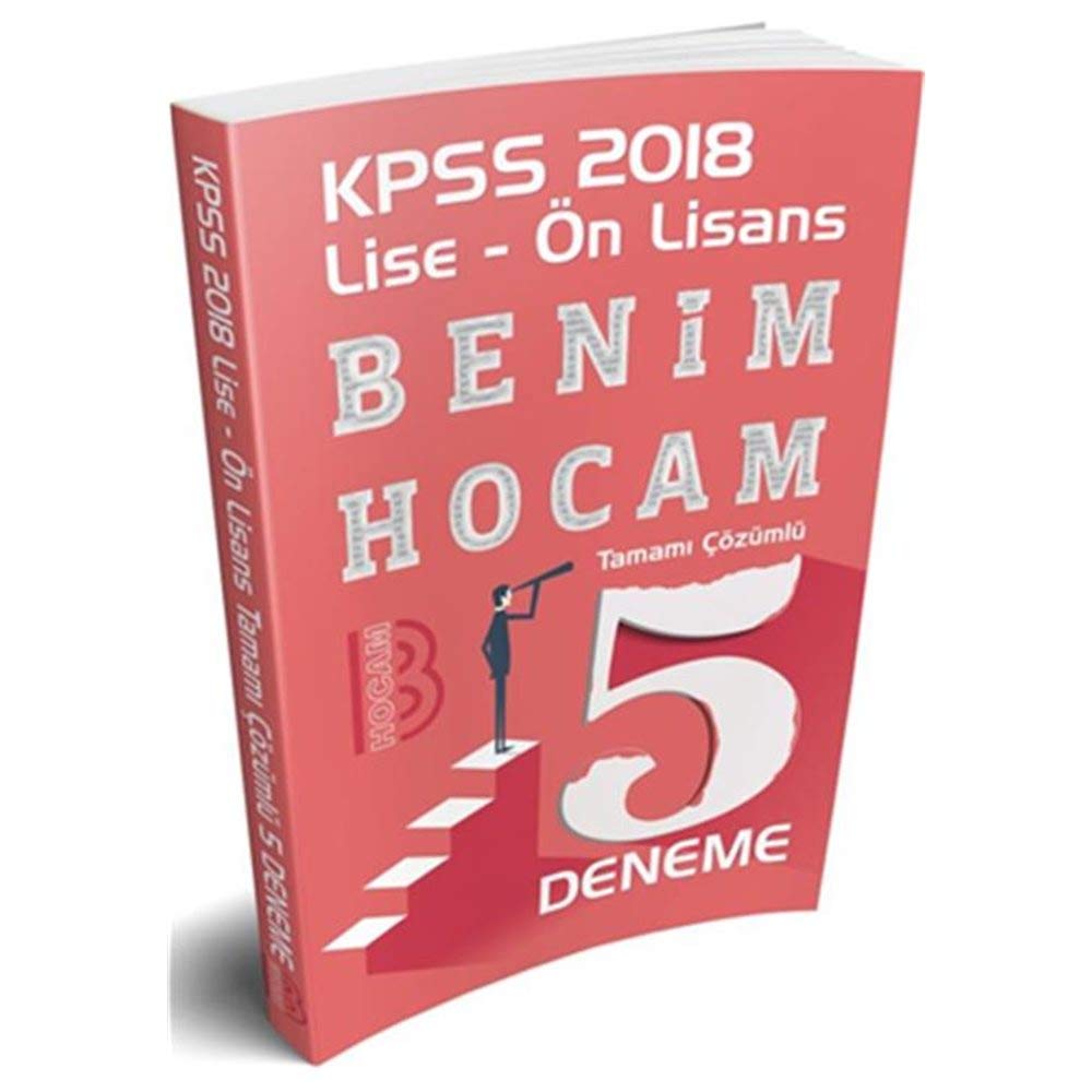 2018 KPSS Lise Ön Lisans Tamamı Çözümlü 5 li Deneme Books