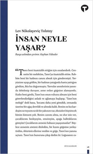İnsan Ne İle Yaşar? Historical Fiction