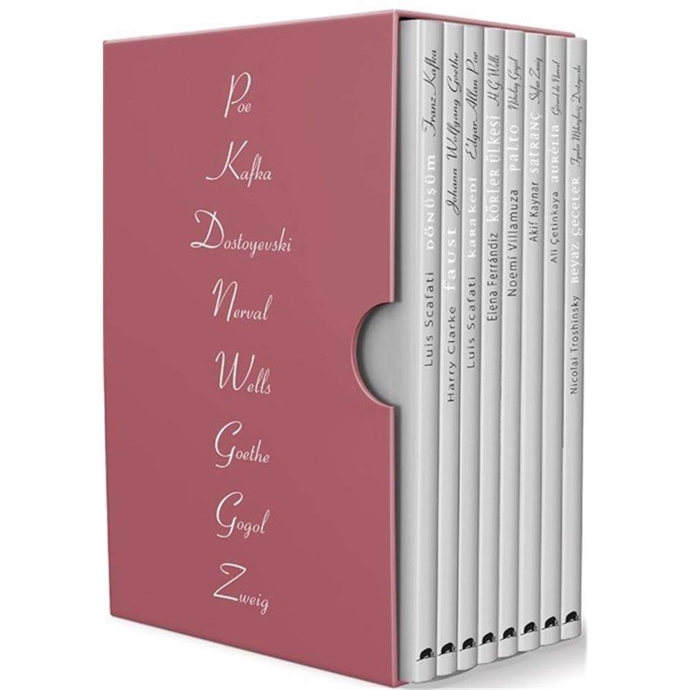 Resimli Başyapıtlar Seti - 8 Kitap Takım: Dönüşüm / Kara Kedi / Palto / Faust / Körler Ülkesi / Satranç / Aurelia / Beyaz Geceler Contemporary literature