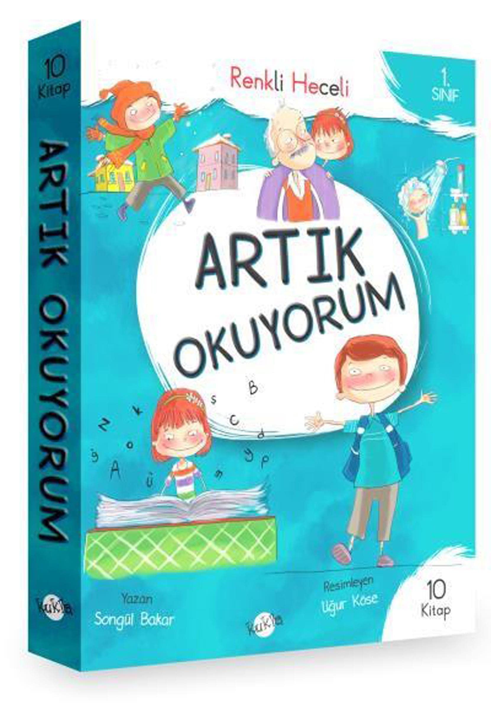 1. Sınıf - Artık Okuyorum 10 Kitap (Renkli Heceli) Books