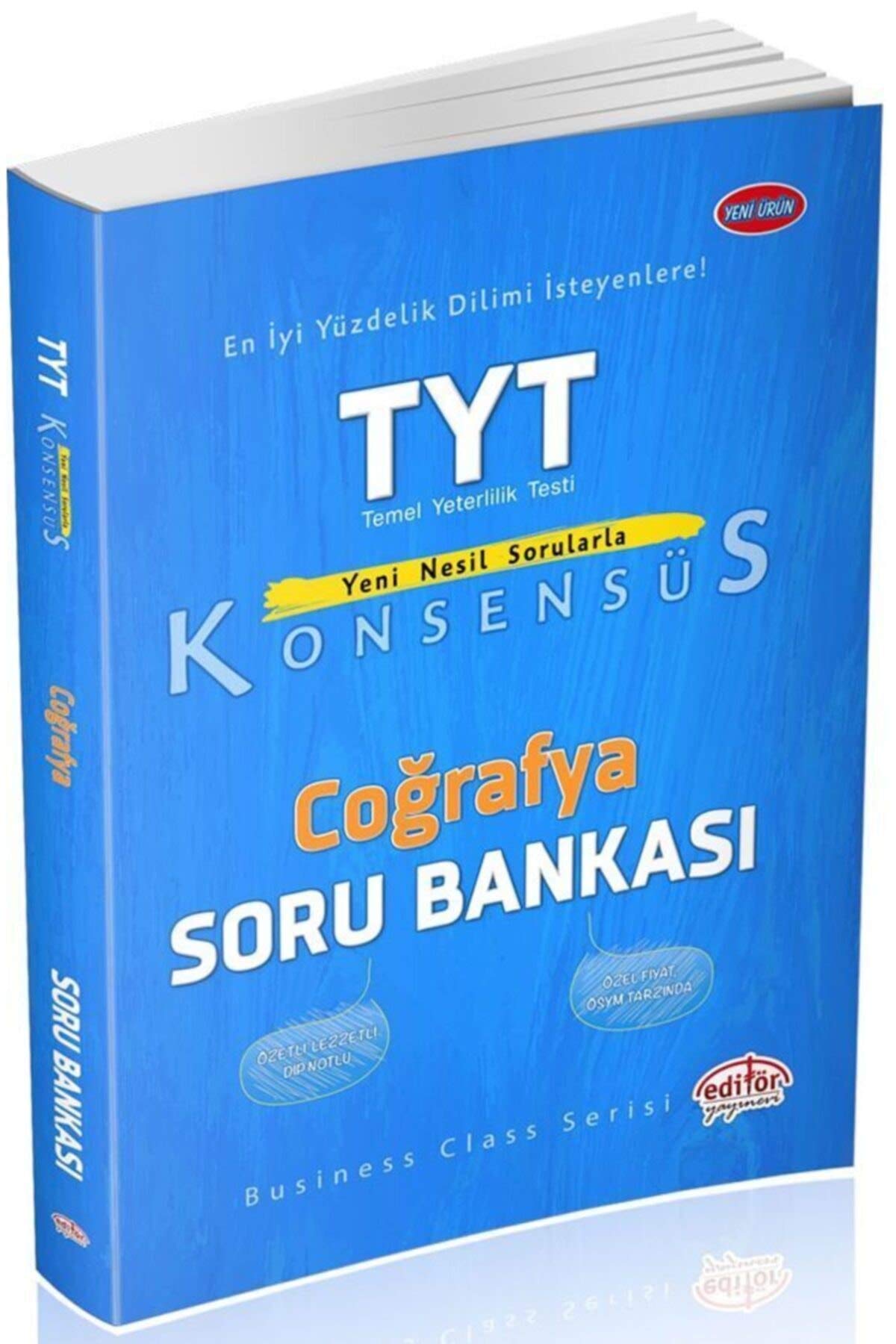 Editör Yayınları TYT Konsensüs Coğrafya Soru Bankası Editör Books