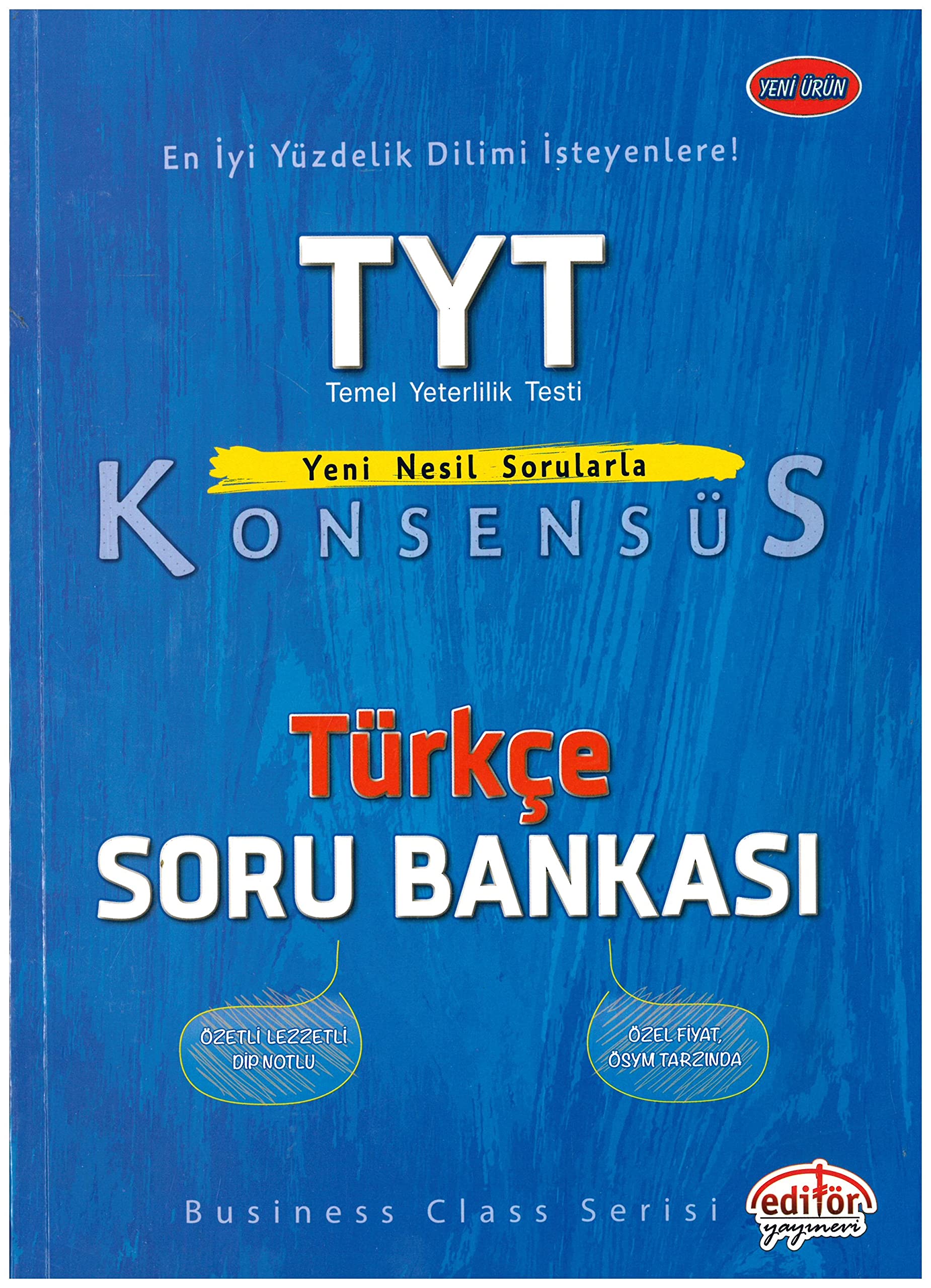 Editör Yayınları TYT Türkçe Konsensüs Soru Bankası Editör Books