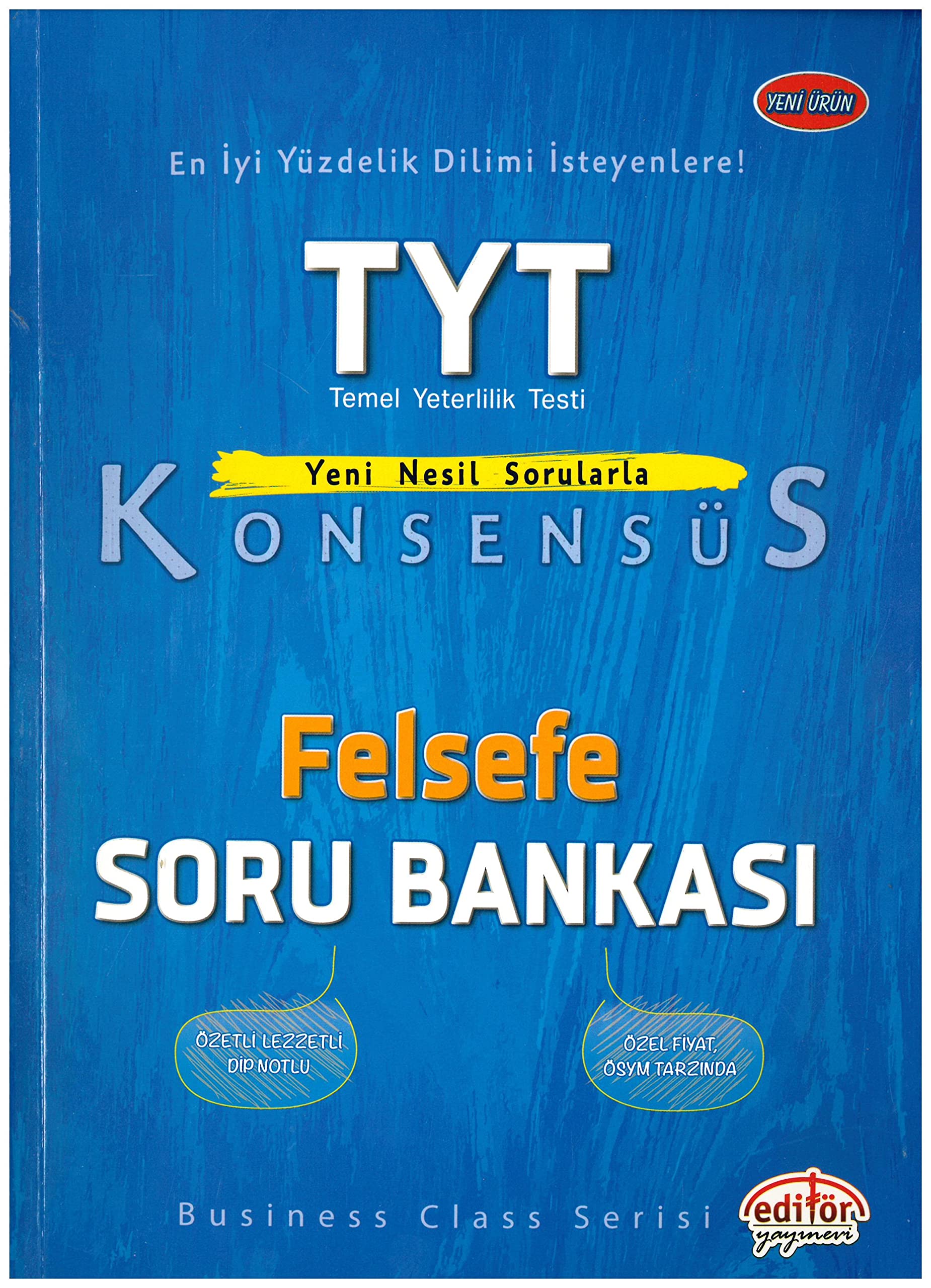 Editör TYT Konsensüs Felsefe Soru Bankas? Yeni Komisyon Books