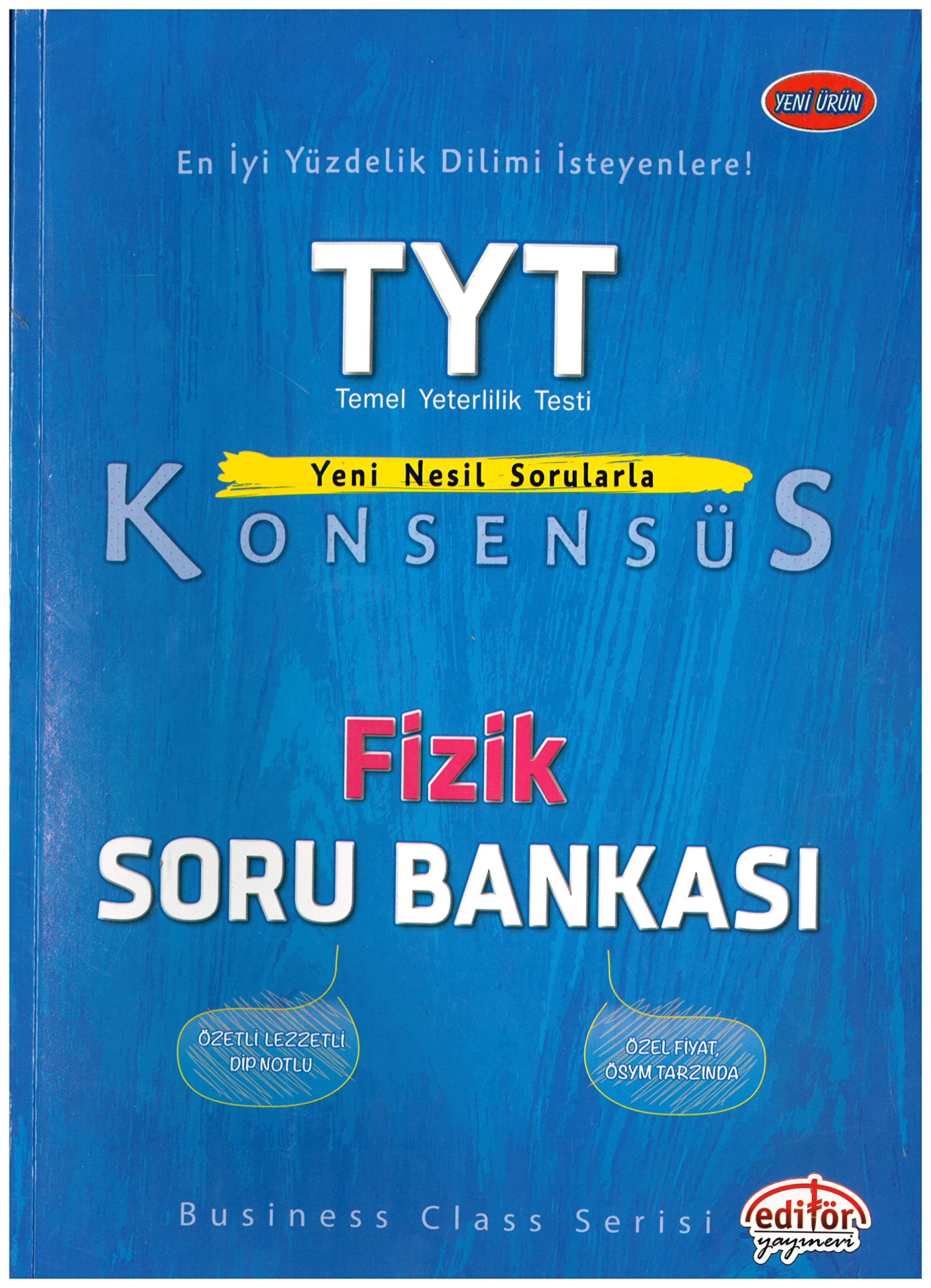 Editör Yayınları TYT Fizik Konsensüs Soru Bankası Editör Books