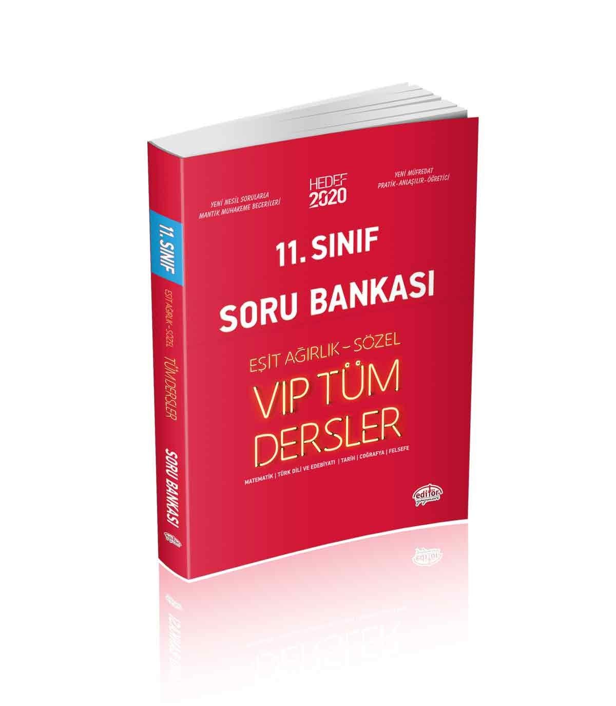 11. Sınıf Vıp Tüm Dersler Eşit Ağırlık - Sözel Soru Bankası Books