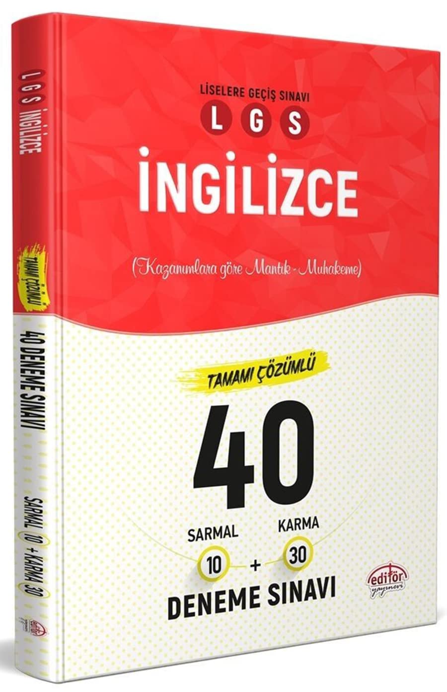 Editör Yayınları 8. Sınıf LGS İngilizce Tamamı Çözümlü 40 Branş Denemesi Editör Books