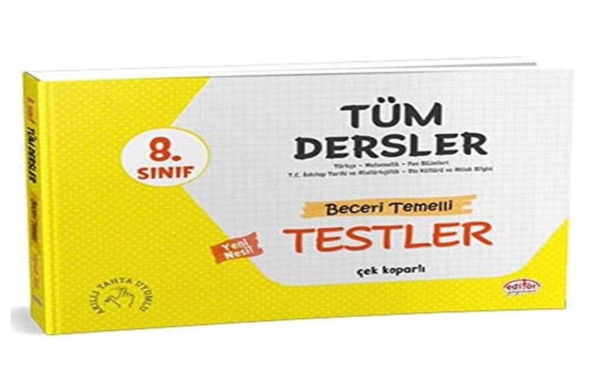 Editör 8.S?n?f Tüm Dersler Beceri Temelli Testler Kolektif Books