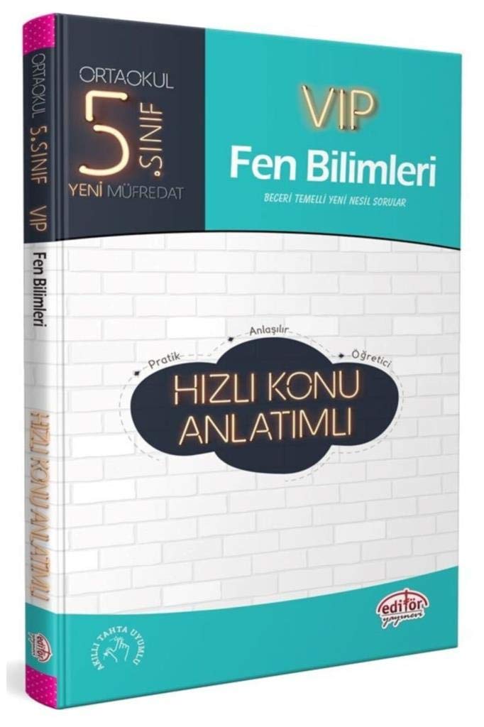 5.Sınıf VIP Fen Bilimleri Hızlı Konu Anlatımlı Books