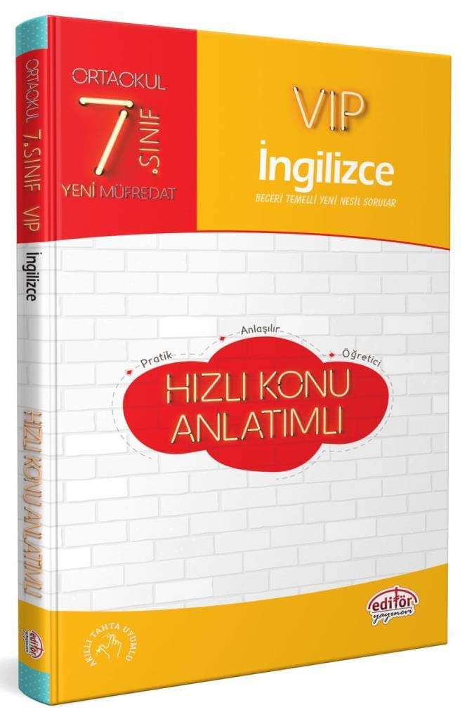7.Sınıf VIP İngilizce Hızlı Konu Anlatımlı Books