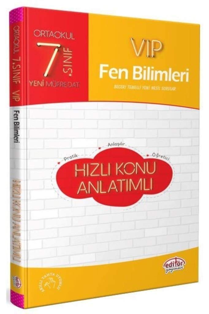 7.Sınıf VIP Fen Bilimleri Hızlı Konu Anlatımlı Books