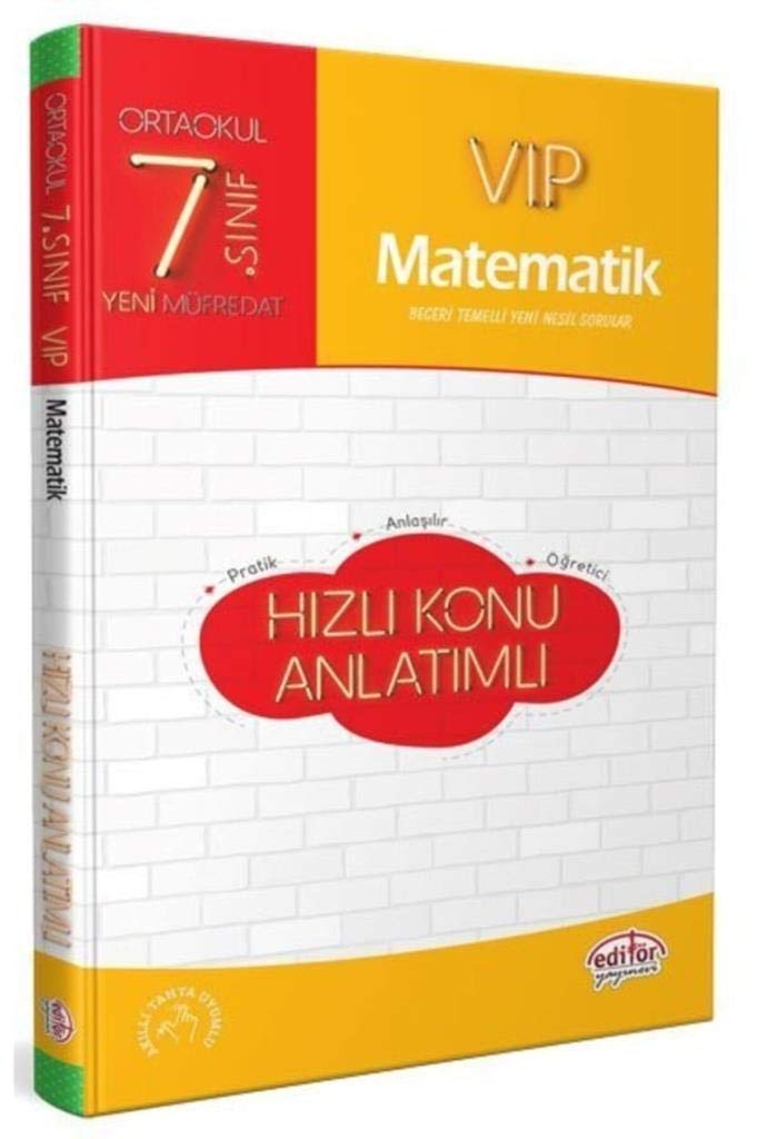 Editör 7.Sınıf Vıp Matematik Hızlı Konu Anlatımlı Books