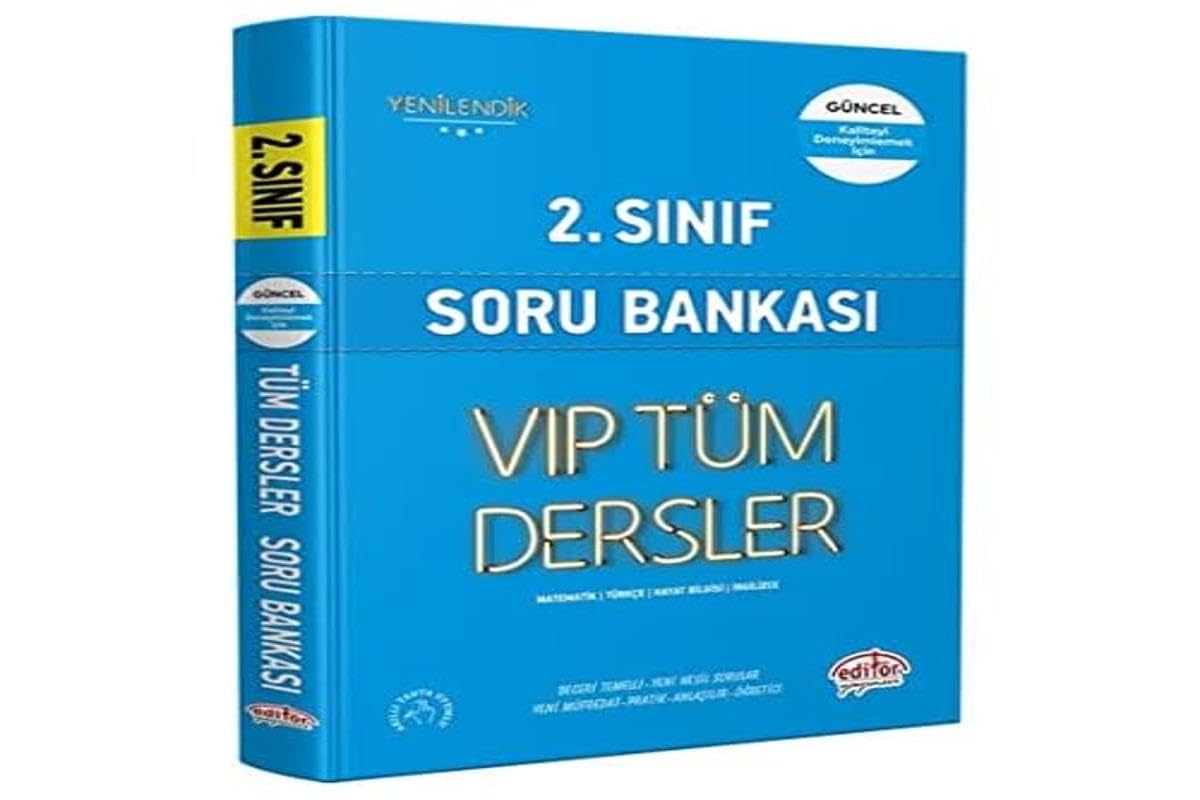 2.Sınıf VIP Tüm Dersler Soru Bankası - Mavi Kitap Books