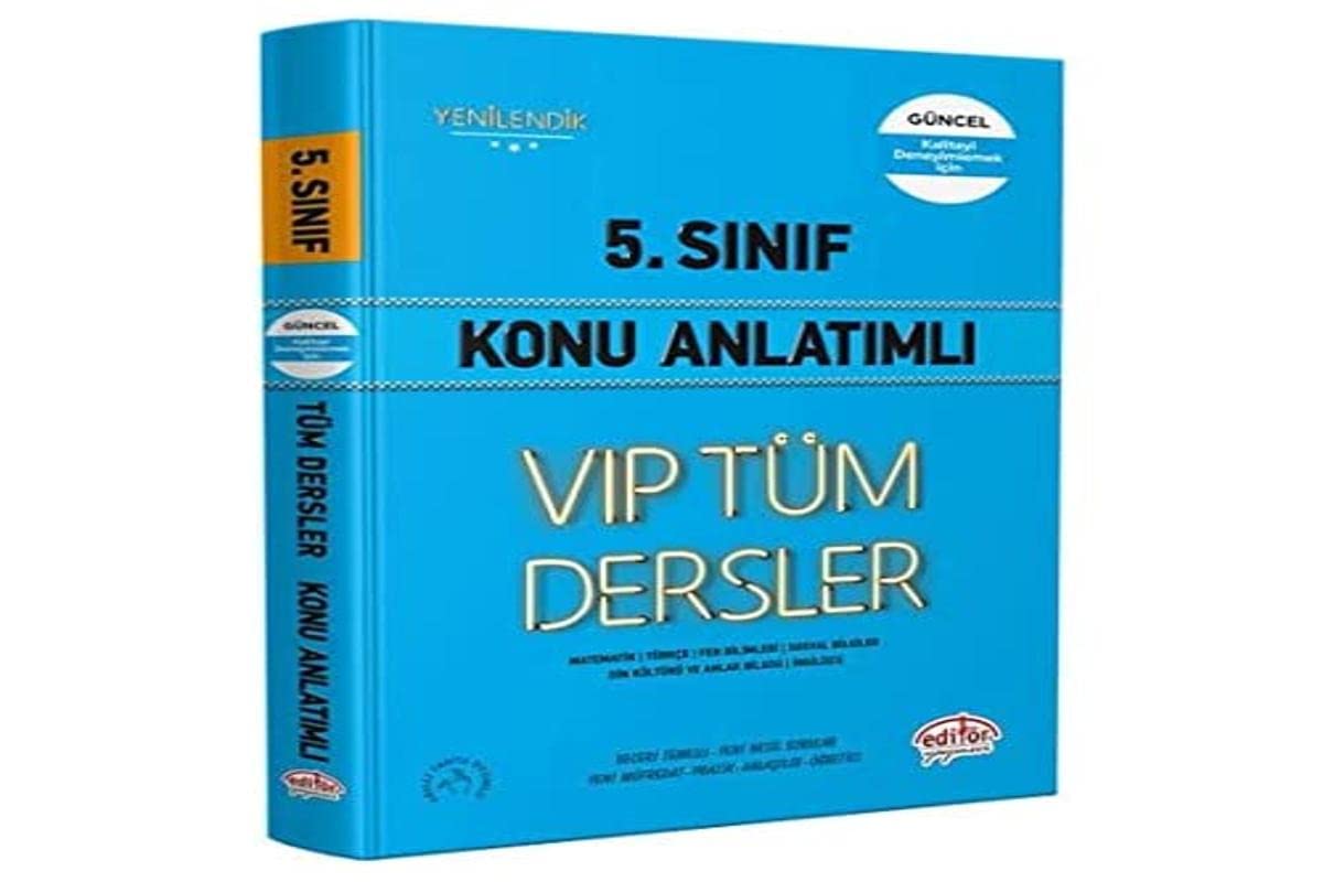 5.Sınıf VIP Tüm Dersler Konu Anlatımlı - Mavi Kitap Books