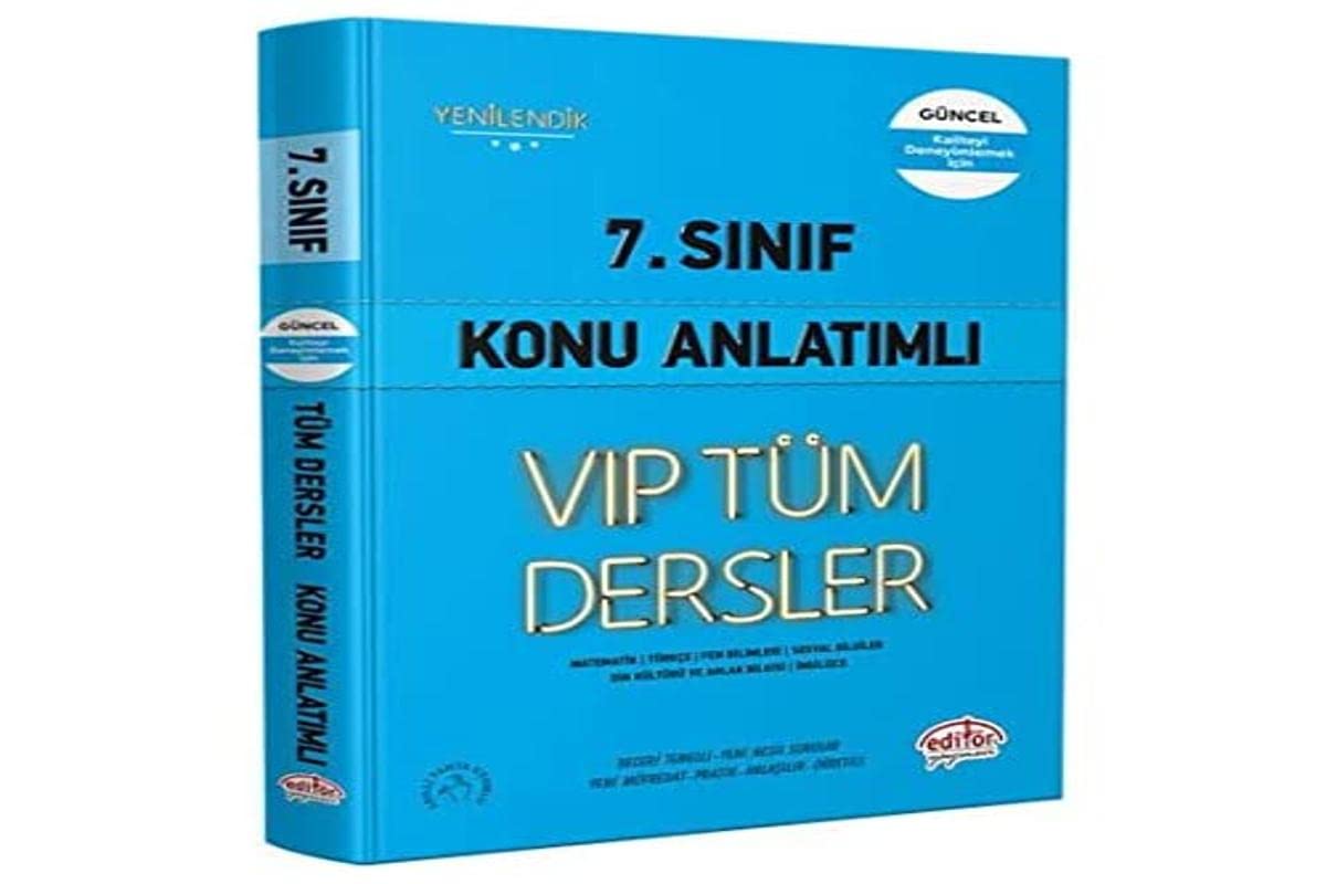 7.Sınıf VIP Tüm Dersler Konu Anlatımlı - Mavi Kitap Books