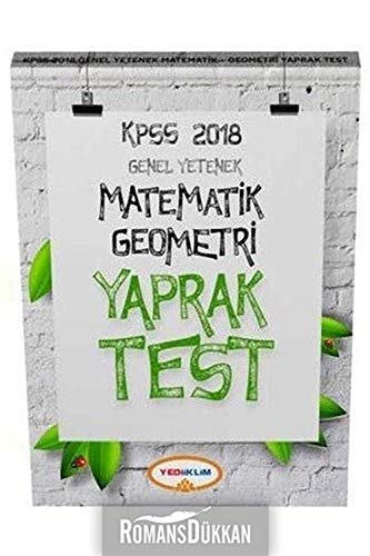 2018 KPSS Genel Yetenek Matematik-Geometri Çek Kopart Yaprak Test Books