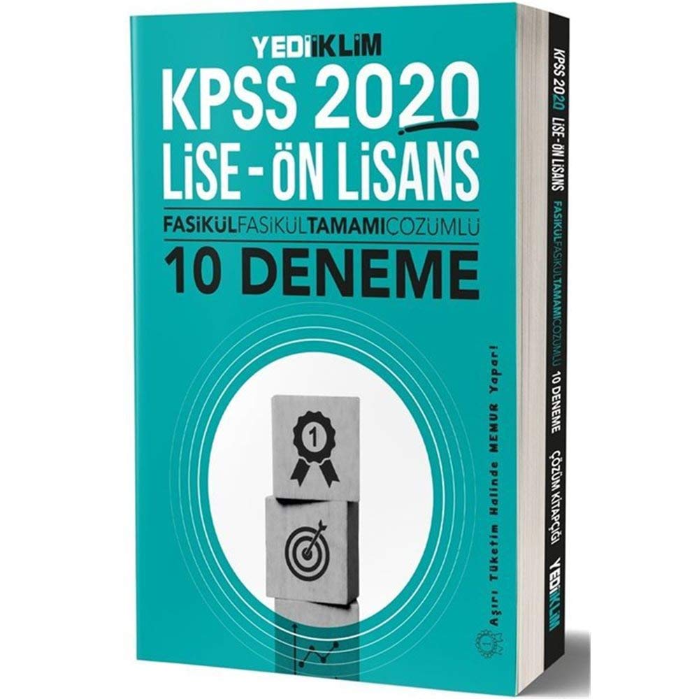 2020 KPSS Lise Önlisans Fasikül Fasikül Tamamı Çözümlü 10 Deneme Books