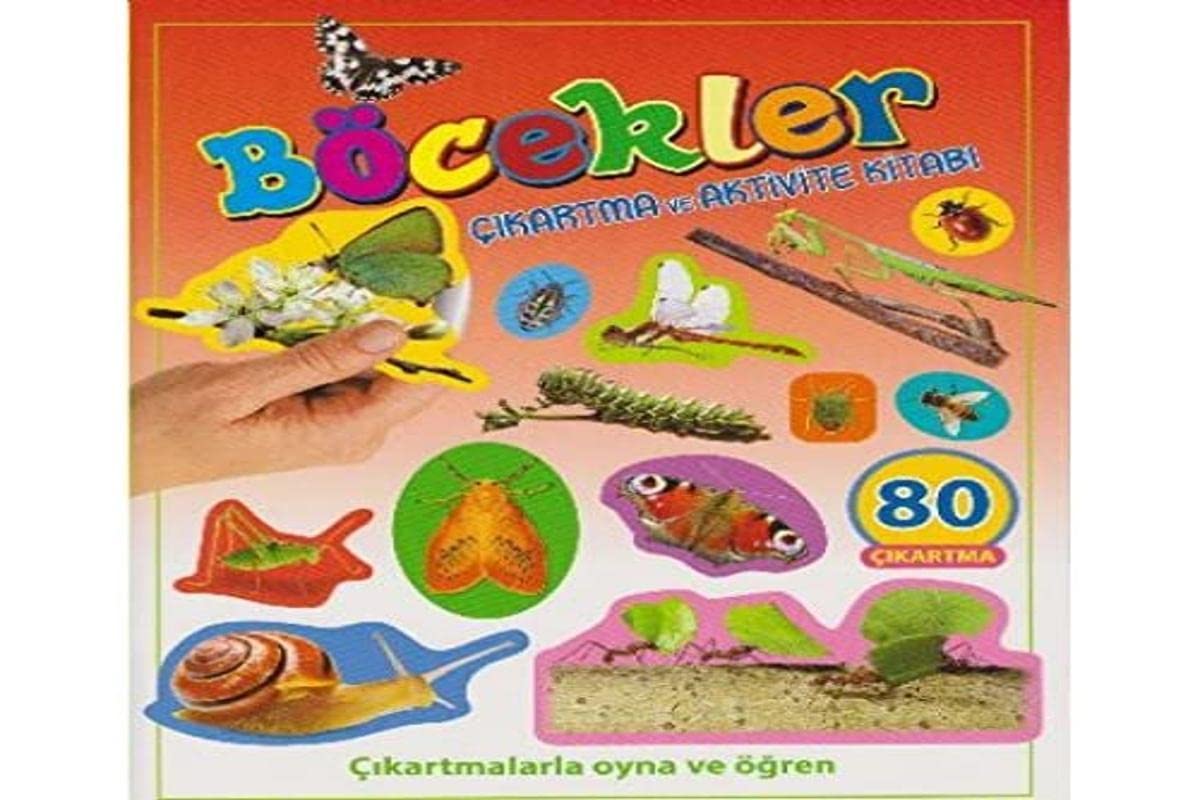 Böcekler Çıkartma ve Aktivite Kitabı Books