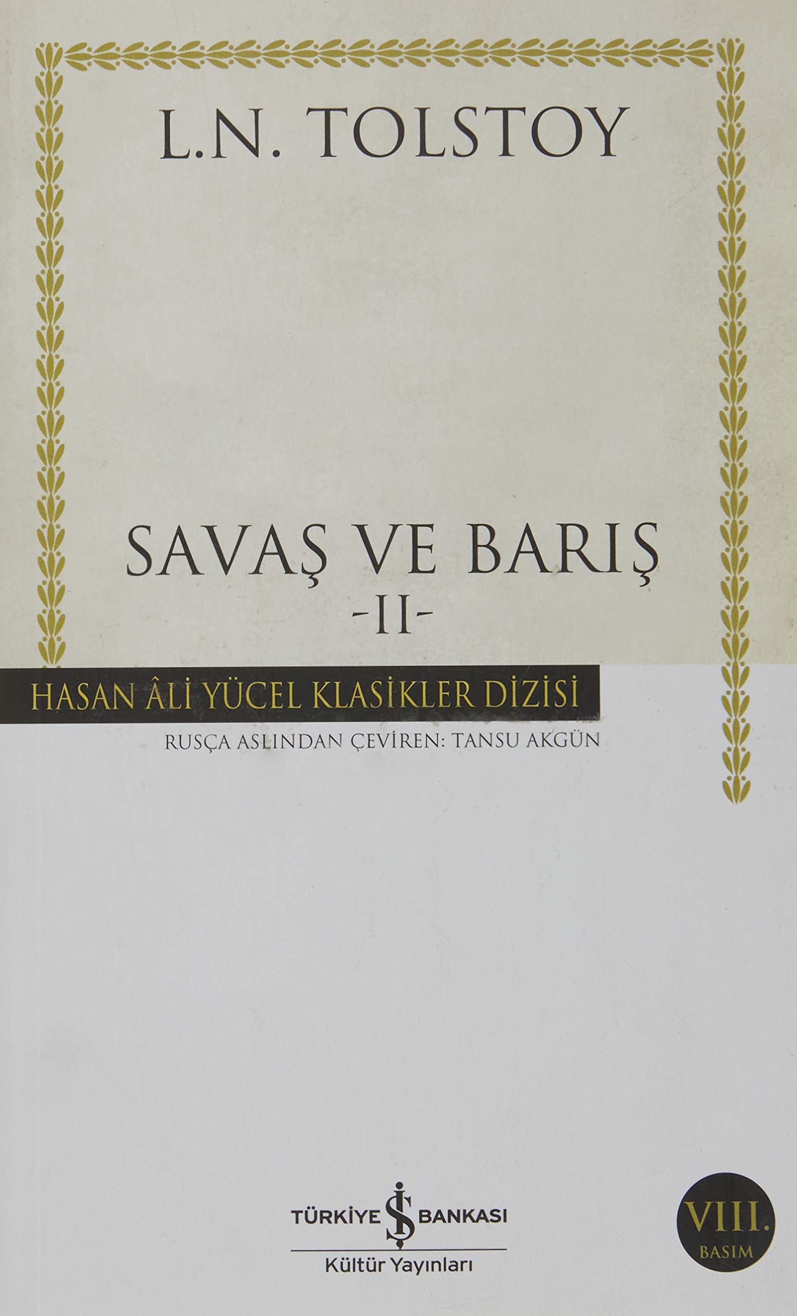 Savas Ve Baris 2 Cilt Takim Set Historical Fiction