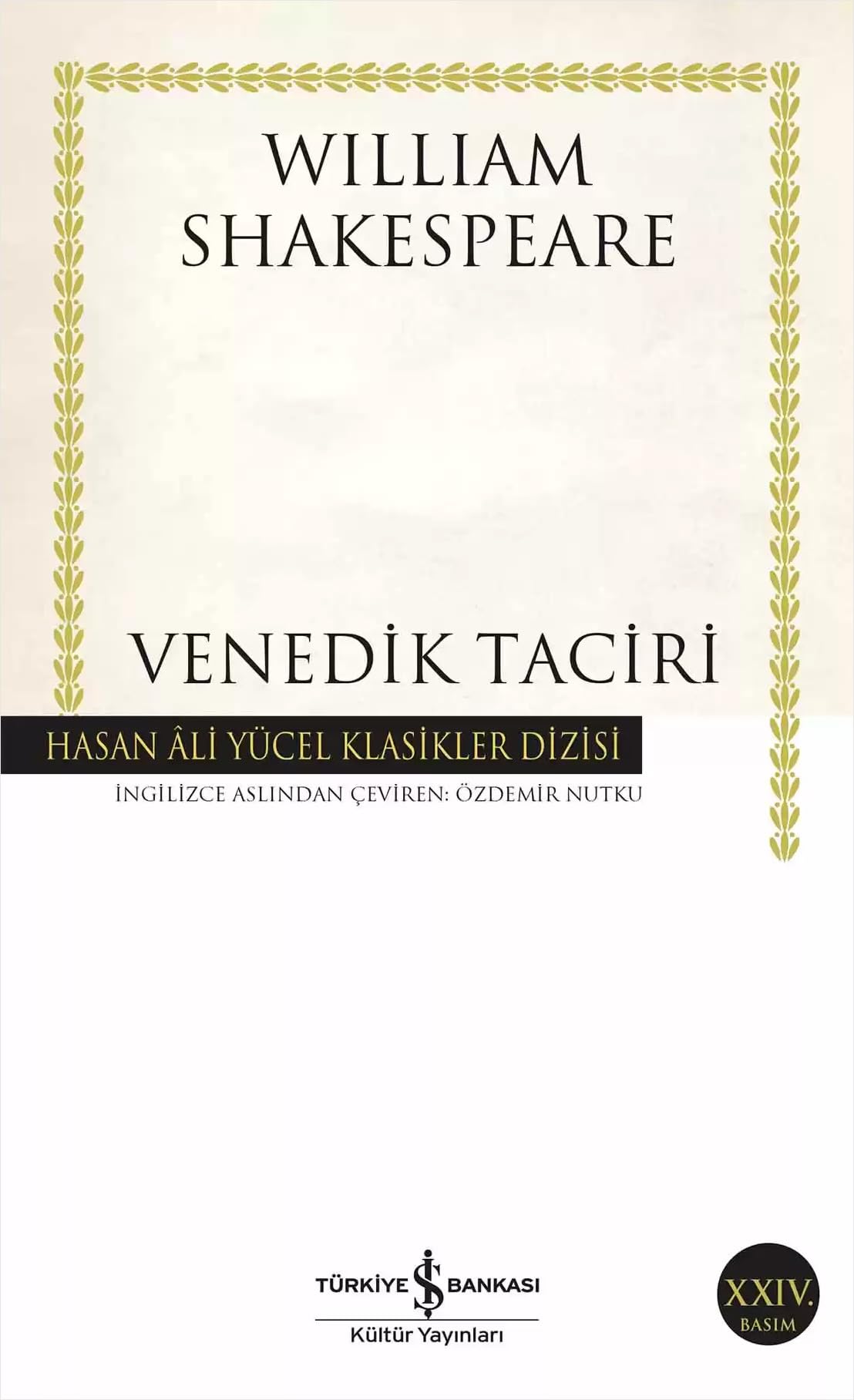 Venedik Taciri: Hasan Ali Yücel Klasikler Dizisi Film, Art & Culture