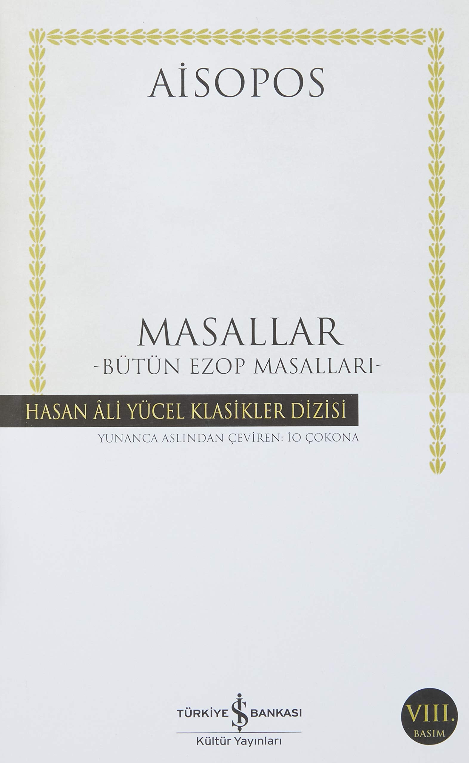 Masallar - Bütün Ezop Masallari Historical Fiction