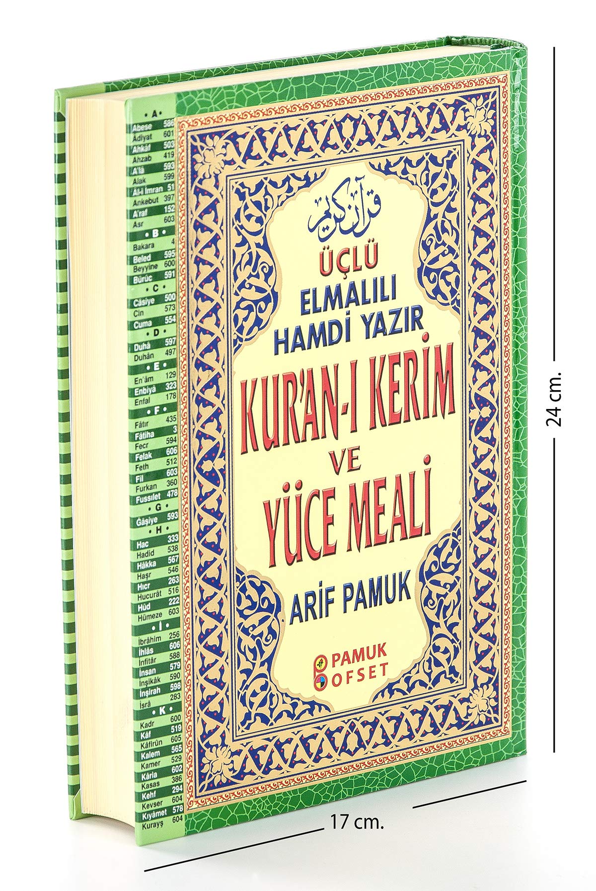 Kur'an-ı Kerim ve Yüce Meali Orta Boy Üçlü Religion & Esotericism
