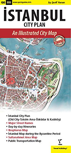 Istanbul City Plan, An Illustrated City Map Maps & Plans
