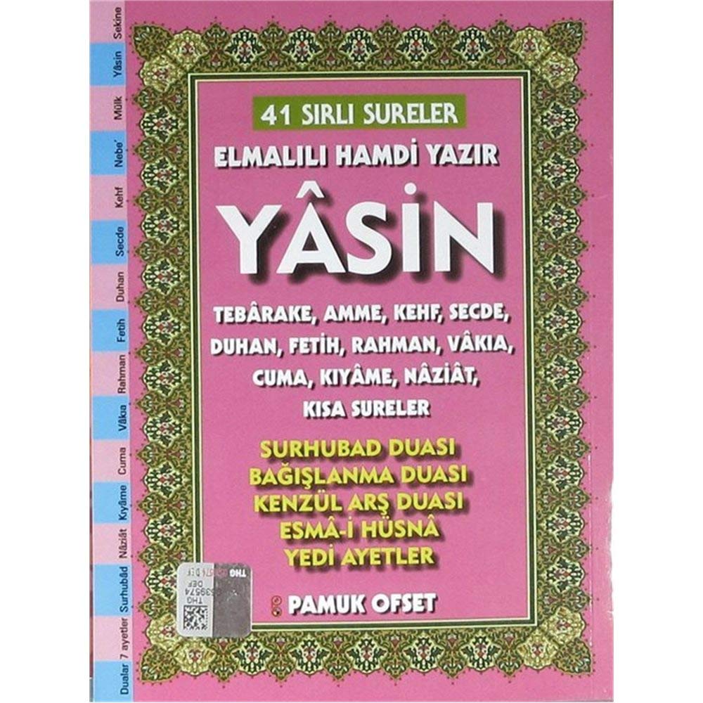 41 Yasin Türkçe Okunu?lu ve Aç?klamal? Fihristli Cep Boy Kod Yas 207 Elmal?l? Hamdi Yaz?r Books