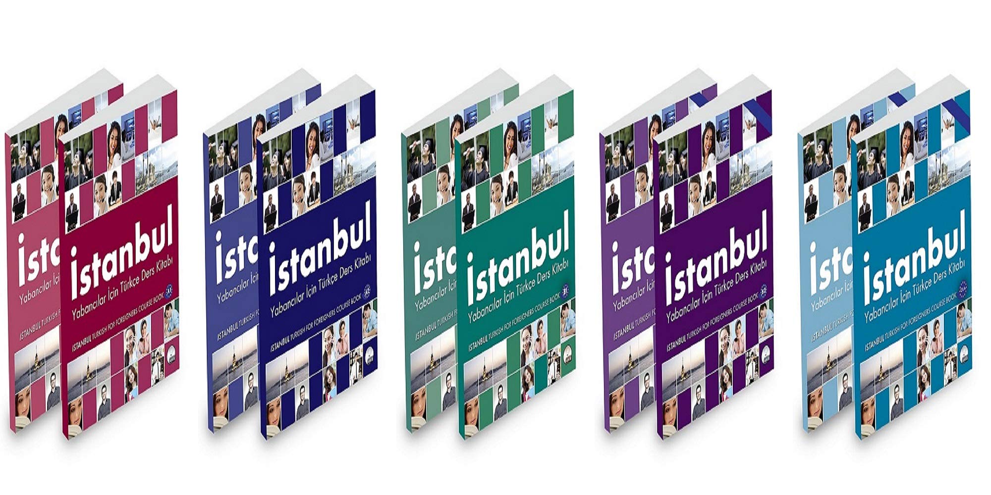 Turc pour les étrangers, Set Complet, Livret de Cours Istanbul, CD et Livret d’Exercice, 5 Livres, débutant au niveau avancé: A1, A2, B1, B2, C1 et C1 + book