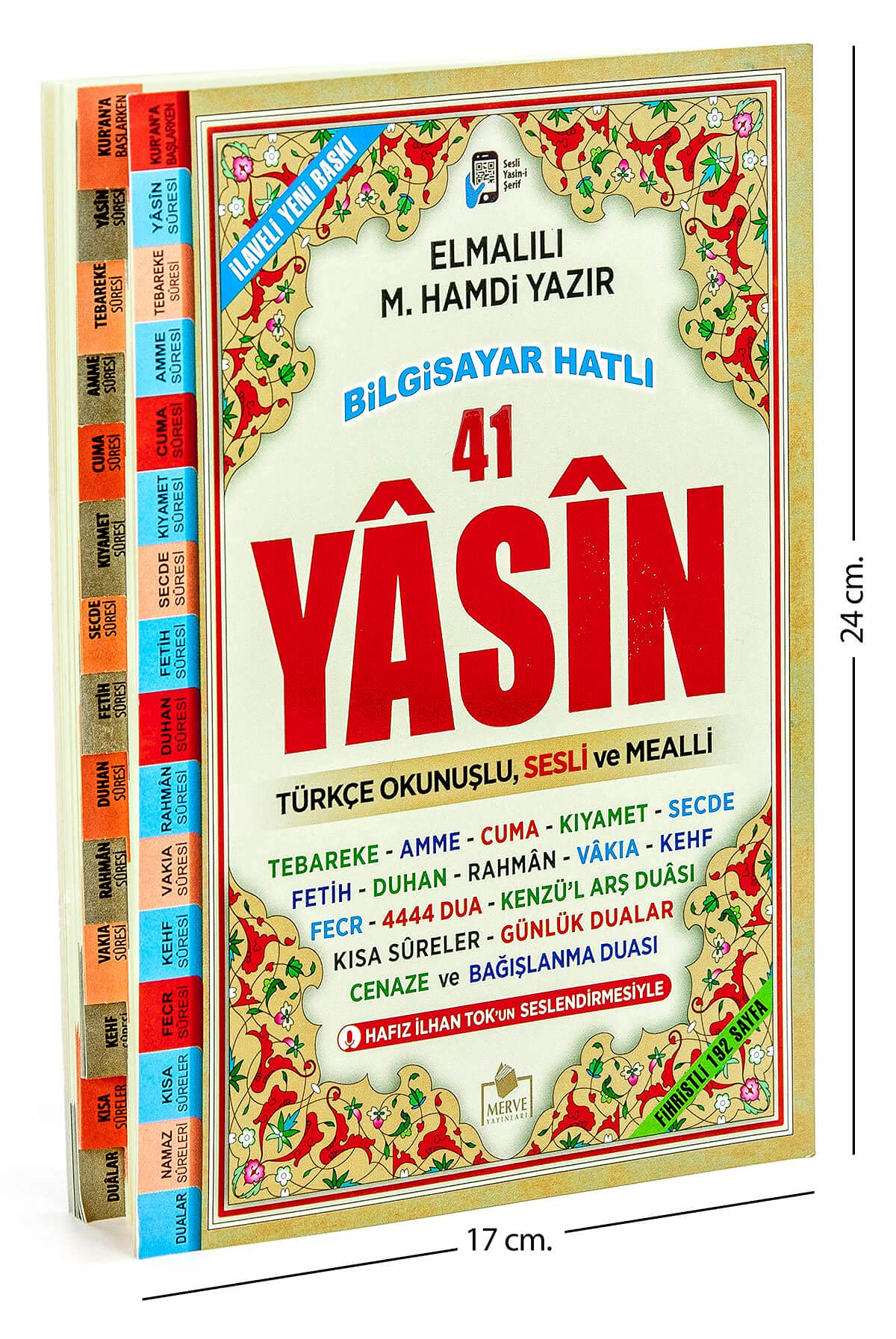 Yasin-i Serif Orta Boy Türkce Fihristli book