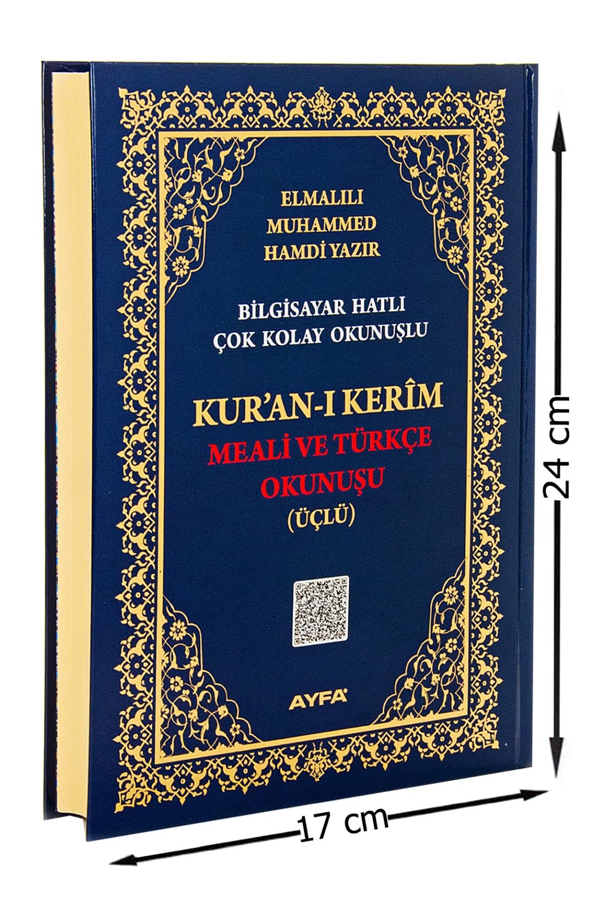 Orta Boy Kuran-i Kerim Meali ve Türkce Okunusu Ciltli book