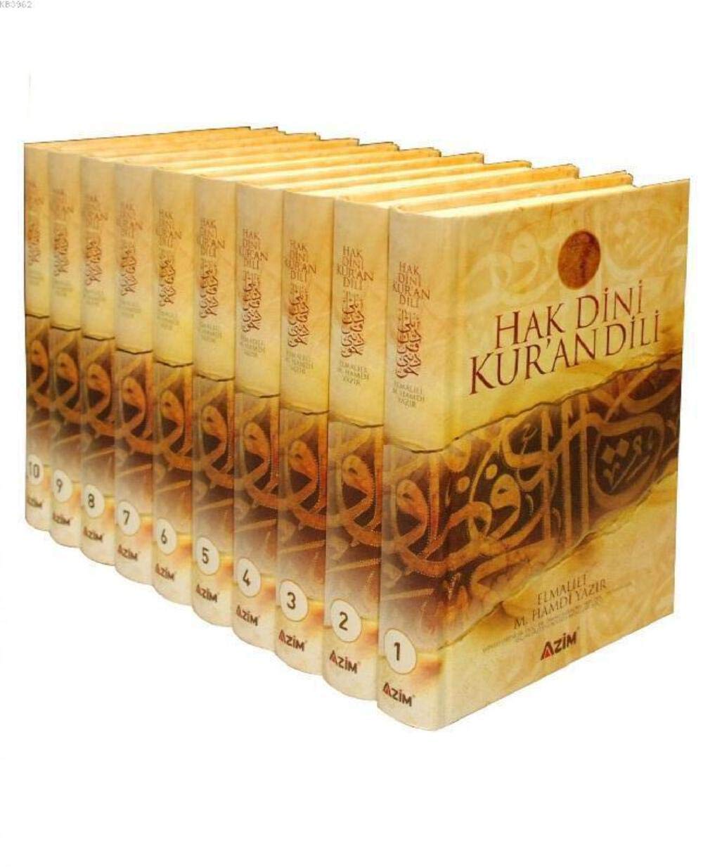 Hak Dini Kur'an Dili (10 Cilt, Buyuk Boy, samua-Kutulu) Books