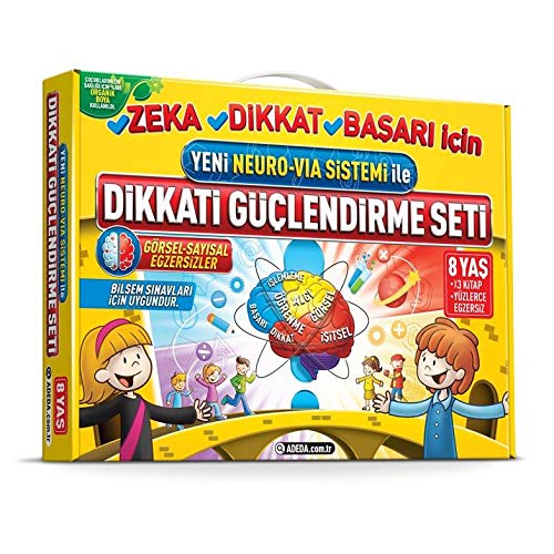 Yeni Neuro VIA Sistemi ile Dikkati Güclendirme Seti 8 Yas Children's books