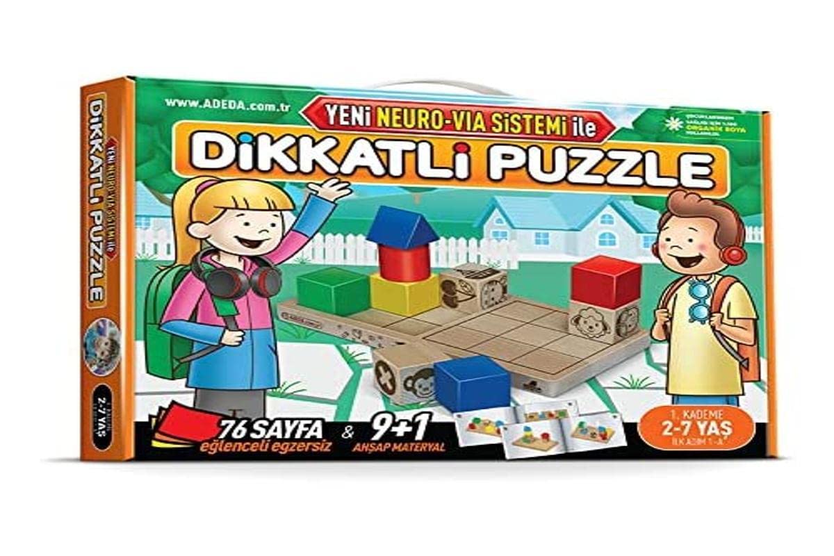 Dikkatli Puzzle 1.Kademe 2 - 7 Yaş - Yeni Neuro Via Sistemi İle Books