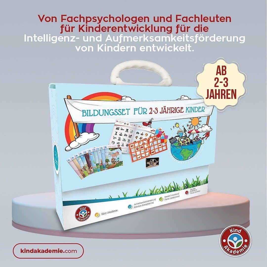 Kind Akademie Bildungsset; Einführende Übungen für Kinder ab 2 Jahren / Spielen-Lernen-Kontrollieren / Übungshefte / Erste Schritte book