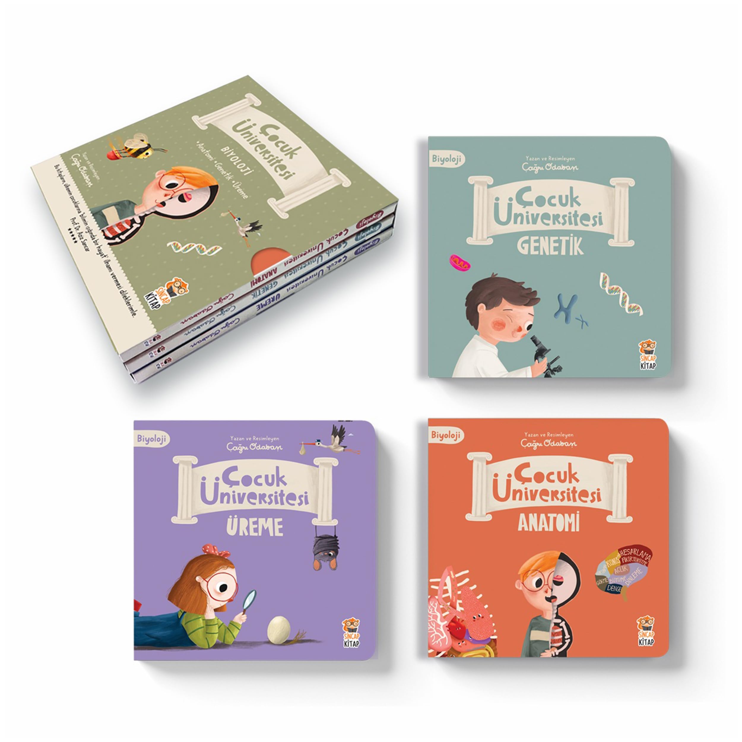Çocuk Üniversitesi Biyoloji Set (3 Kitap) Social Sciences