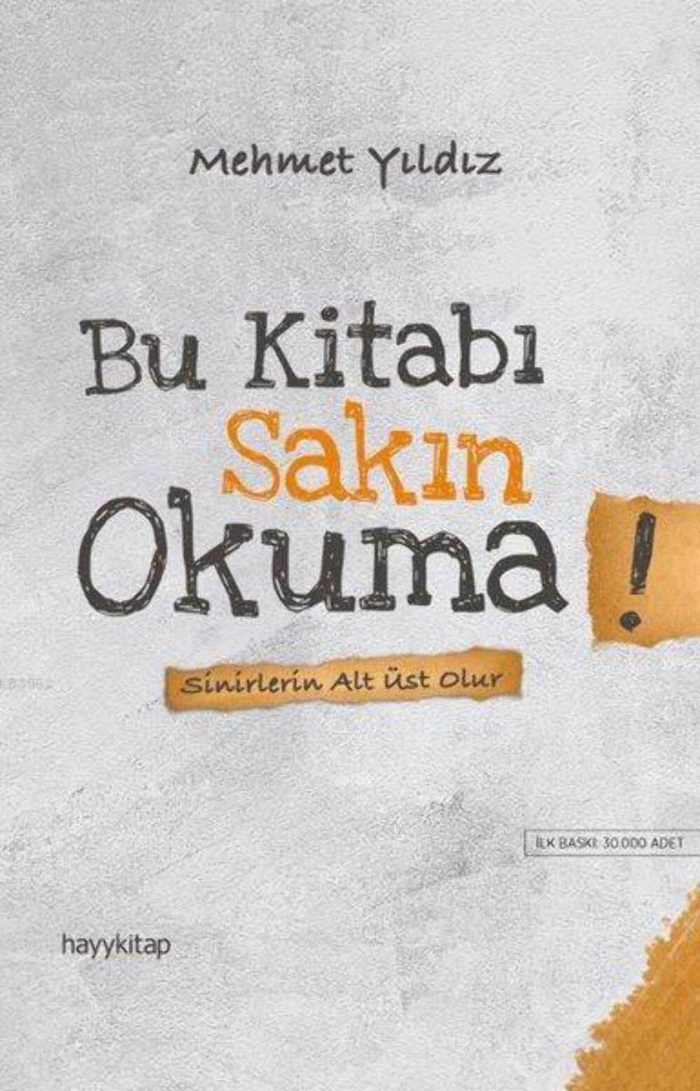 Bu Kitabi Sakin Okuma Essays & Short Stories