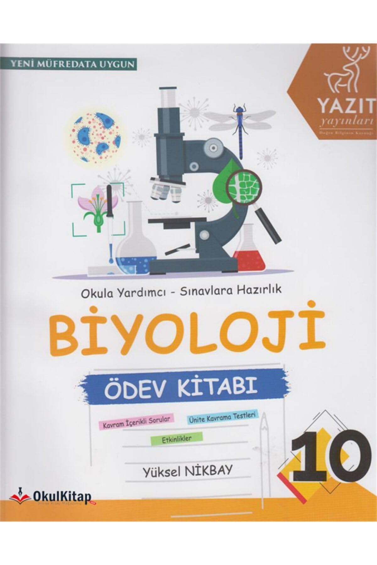 Yazıt Yayınları 10. Sınıf Biyoloji Ödev Kitabı Yazıt Books