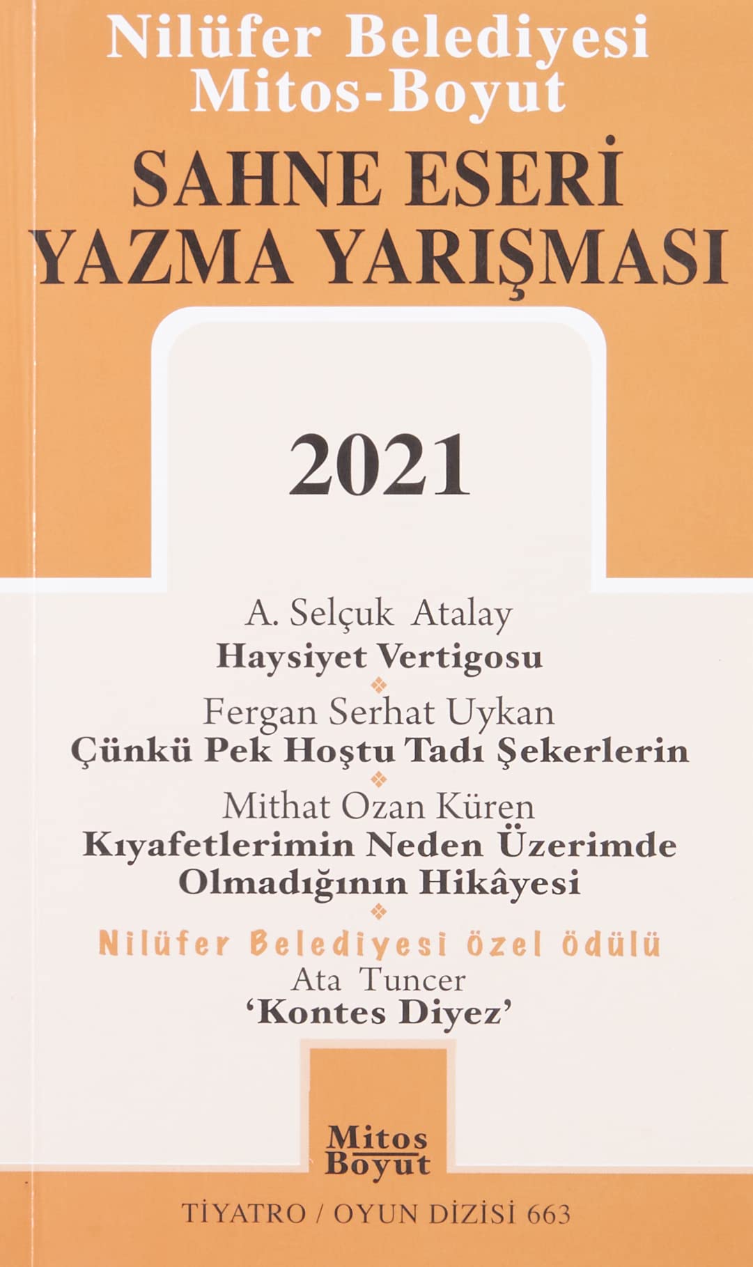 Sahne Eseri Yazma Yarışması 2021 Books