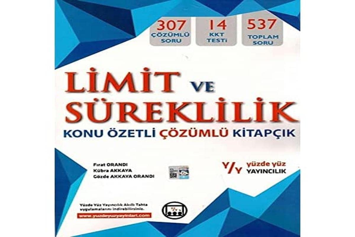 Limit ve Süreklilik Konu Özetli Çözümlü Kitapçılık Books