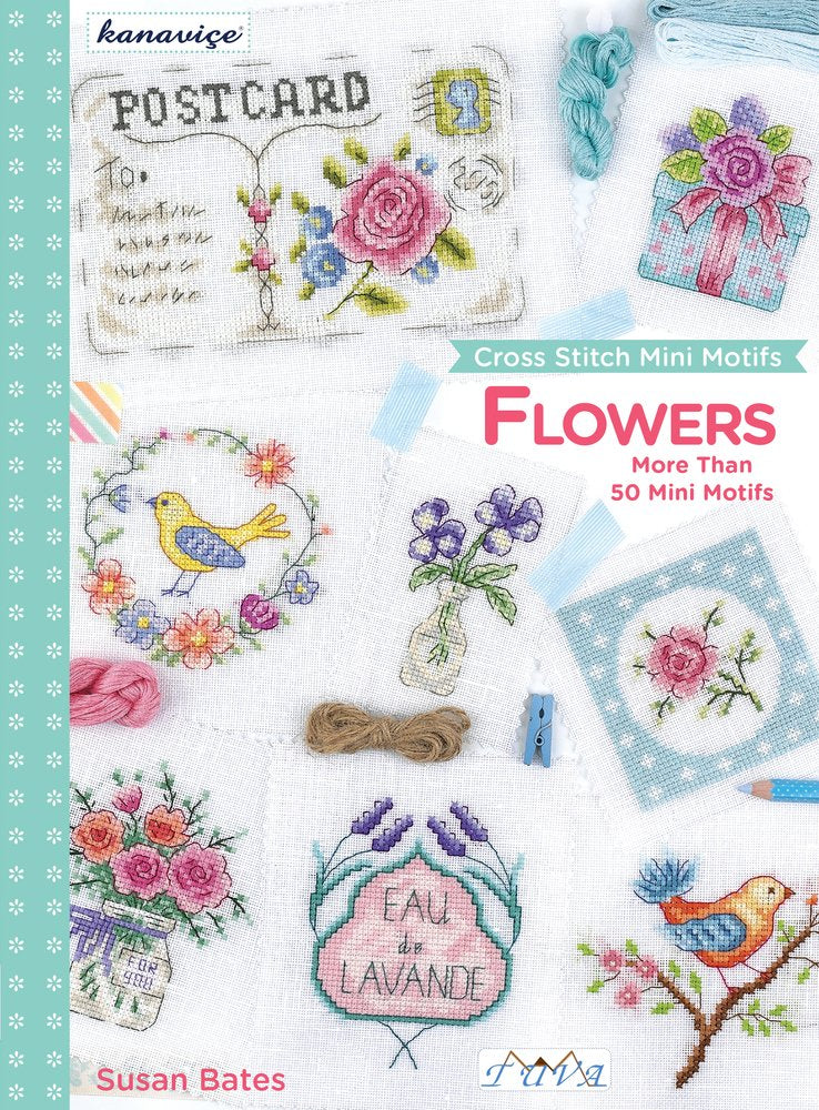 Kanavice Mini Motifler - Cicekler: 50den Fazla Mini Motif: Flowers: More Than 50 Mini Motifs Hobbies & Crafts