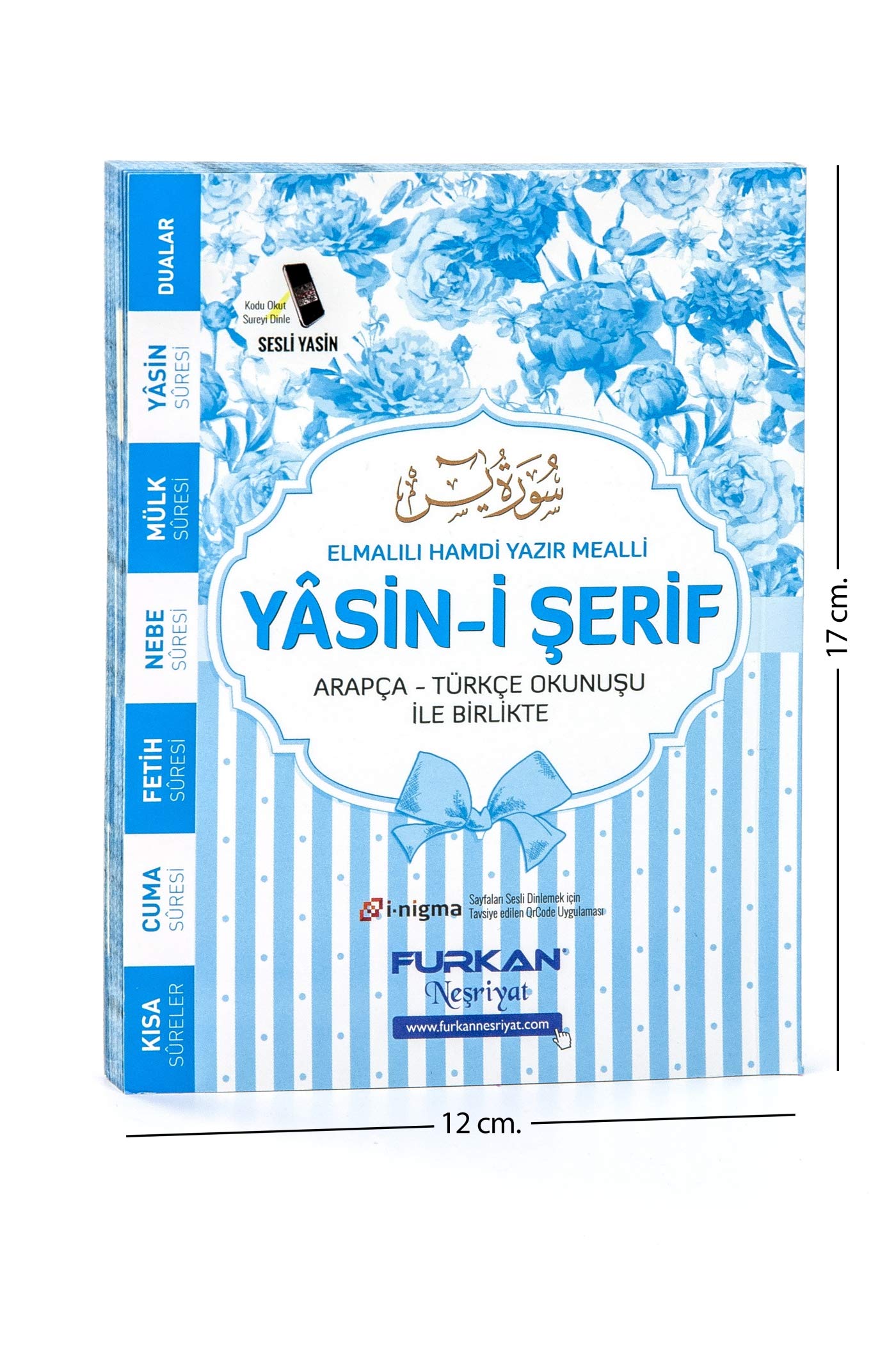 Yasin-i Şerif (Güllü Mavi Kapak) ÇBY-80M Books