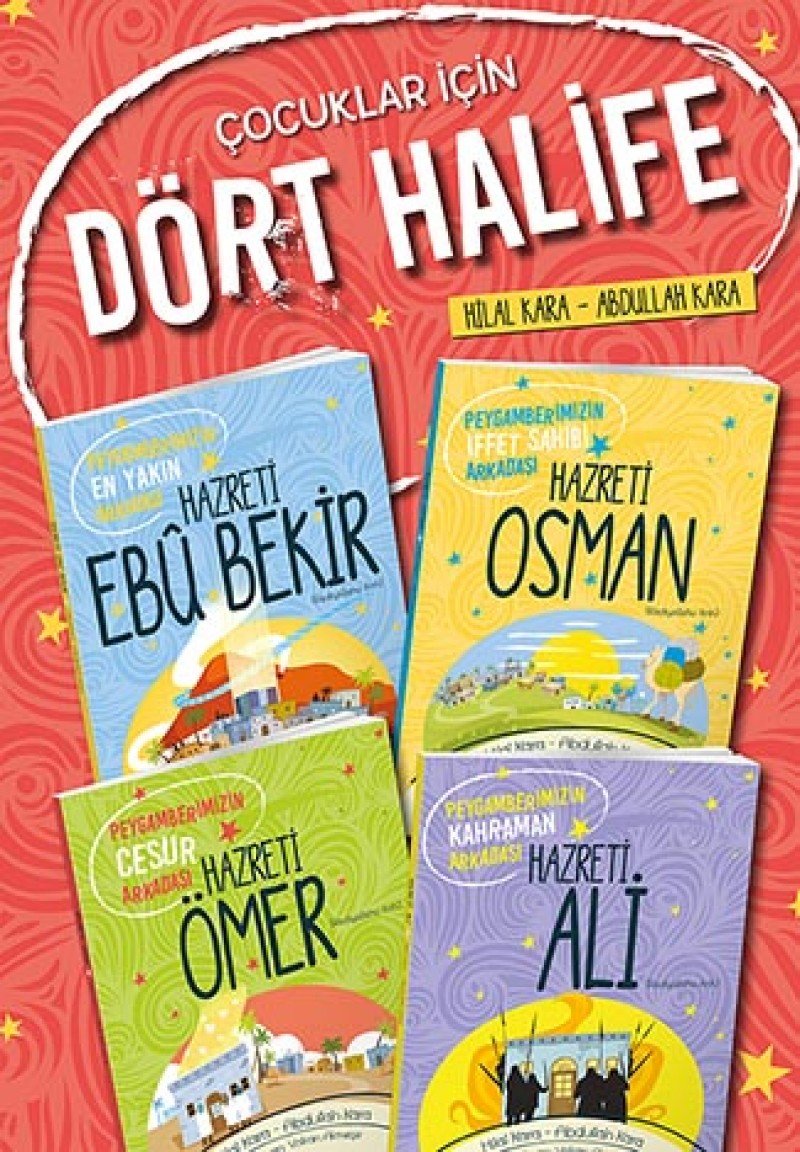 Cocuklar icin Dört Halife 4 Kitap Set Fairy Tales & Legends