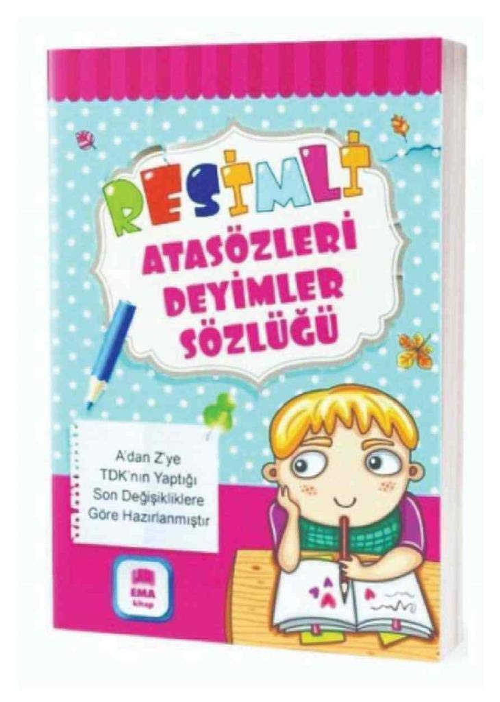 Resimli Atasözleri Deyimler Sözlügü Renkli TDK Uyumlu Books