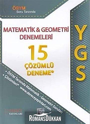 YGS Matematik-Geometri Denemeleri 15 Çözümlü Deneme Books