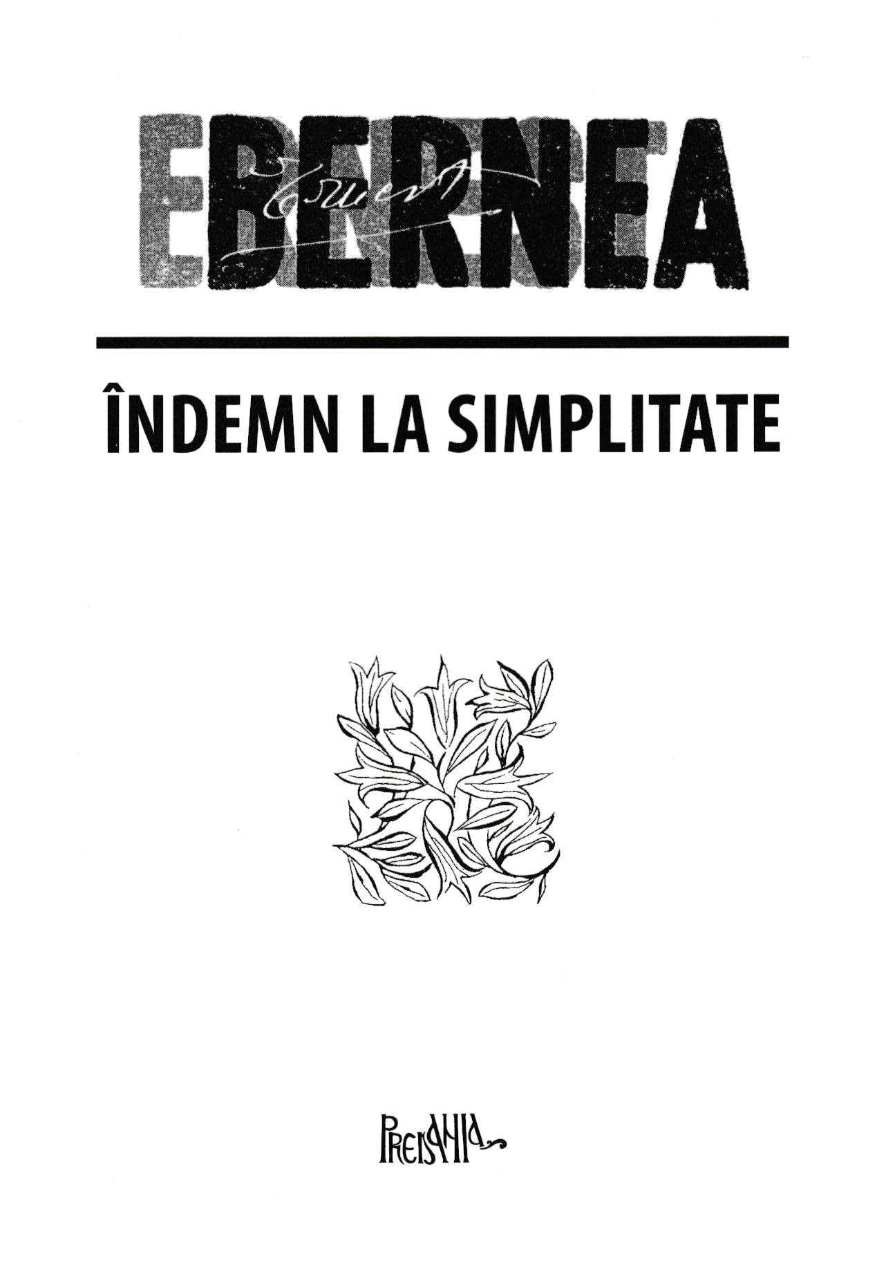 Indemn la simplitate - Ernest Bernea book