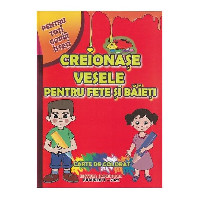 Creionase Vesele Pentru Fete Si Baieti. Carte De Colorat Novels & Short Stories