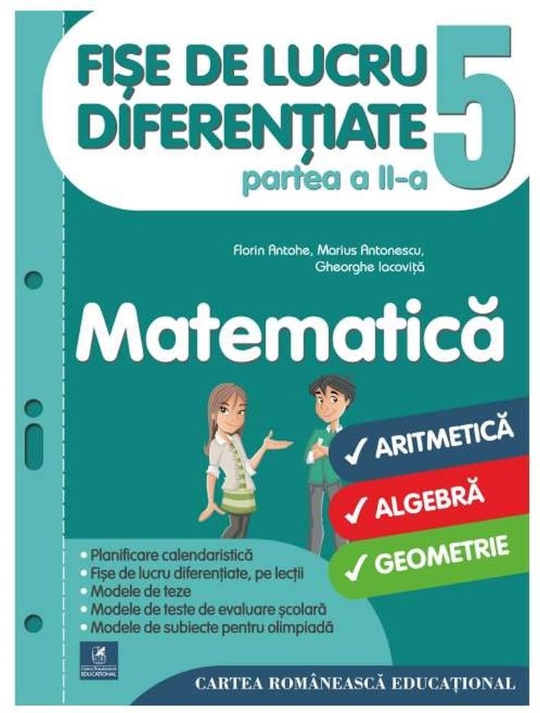 Matematica. Fise De Lucru Diferentiate. Clasa A 5-A. Partea A 2-A Non-fiction